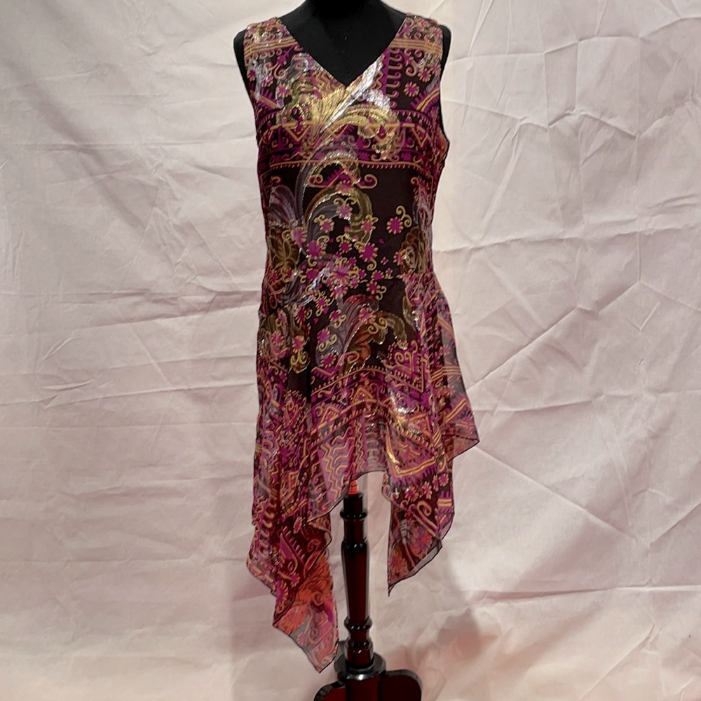 Asymmetrical mini dress